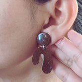 Coconut shell earrings-gifts for women